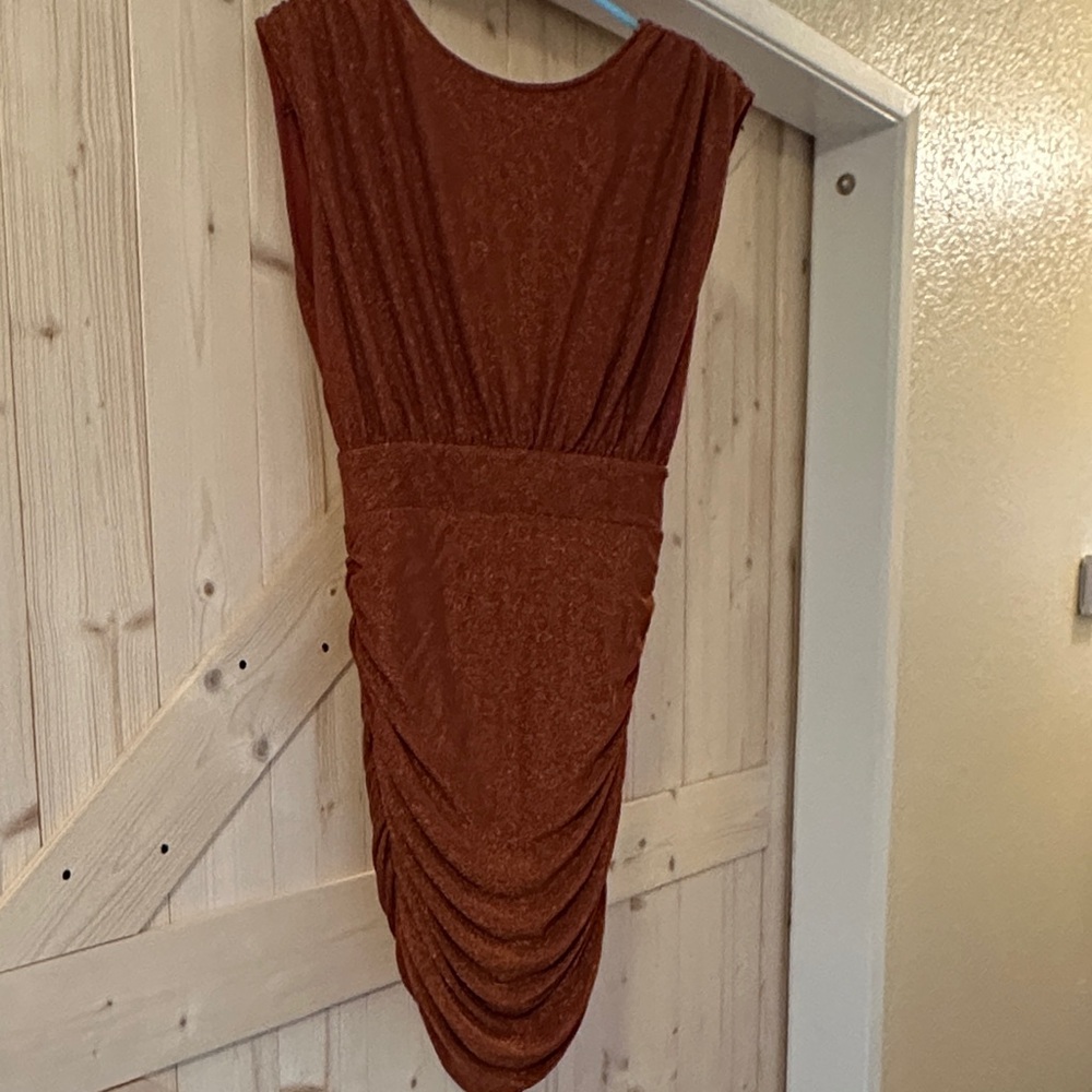Chic Rust Mini Dress